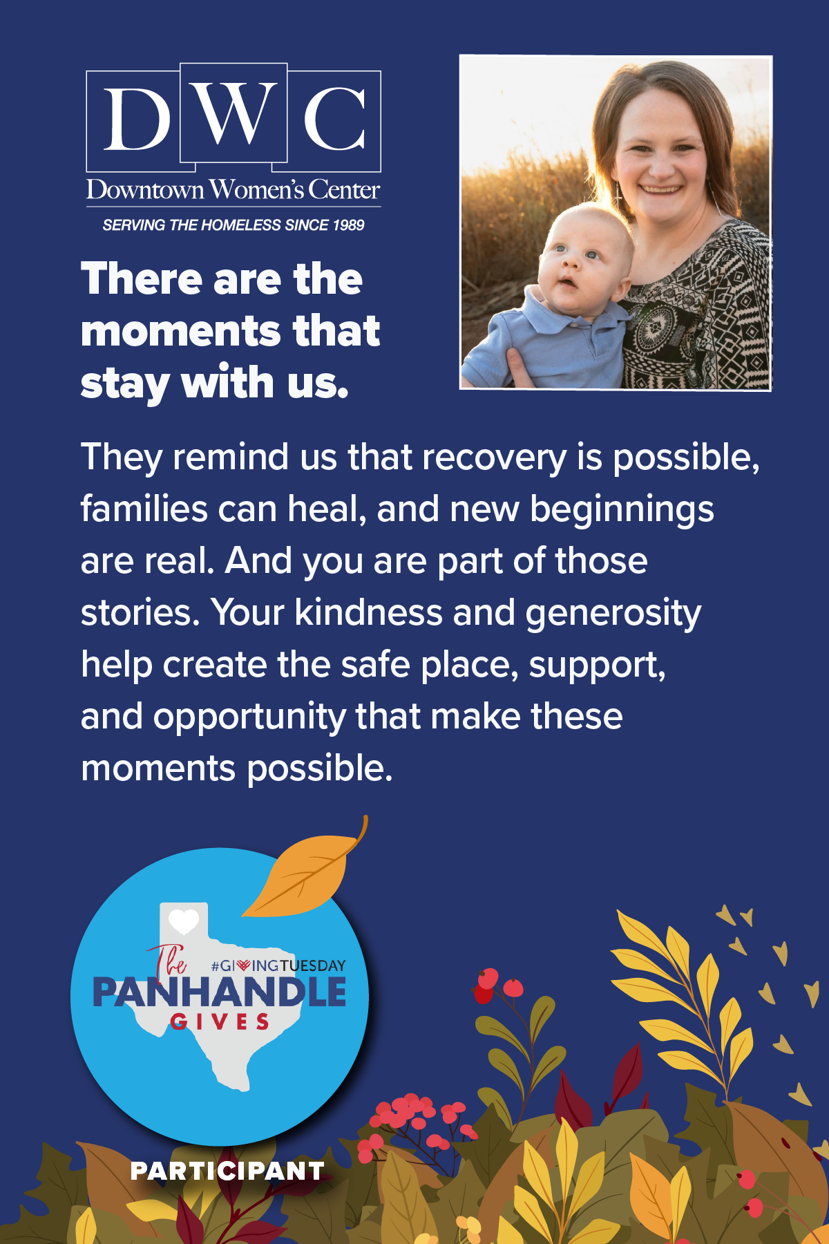 Will you give to DWC?